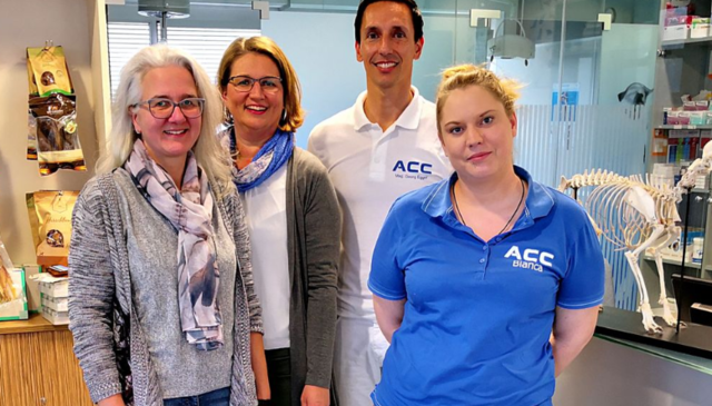 Margit Mair von ZAM Voitsberg, Barbara Jöbstl (Service für Unternehmen), Georg Egger und Bianca Kammeritsch