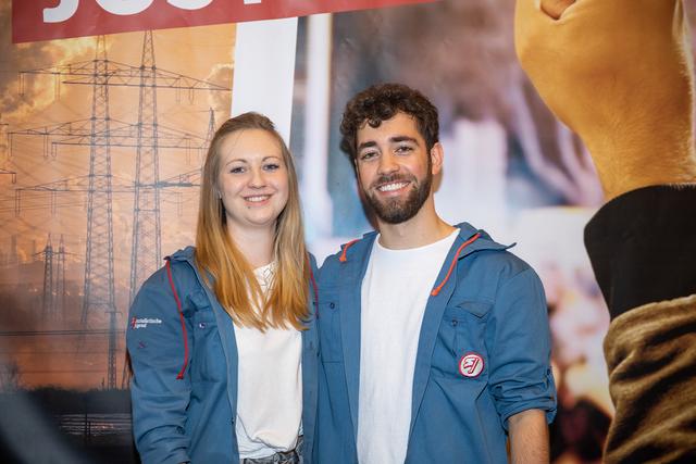 Das neue alte Vorsitzduo der Sozialistischen Jugend OÖ: Nina Andree und Thomas Pilgerstorfer.