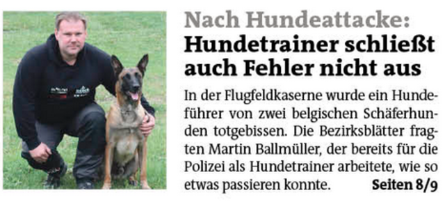 Hundetrainer Martin Ballmüller hatte recht.