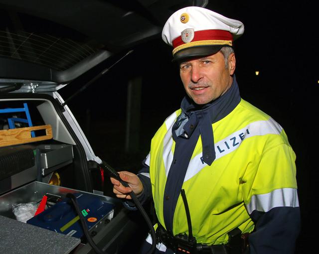 Chefinspektor Michael Saler, Verkehrsreferent, Bezirkspolizeikommando Vöcklabruck