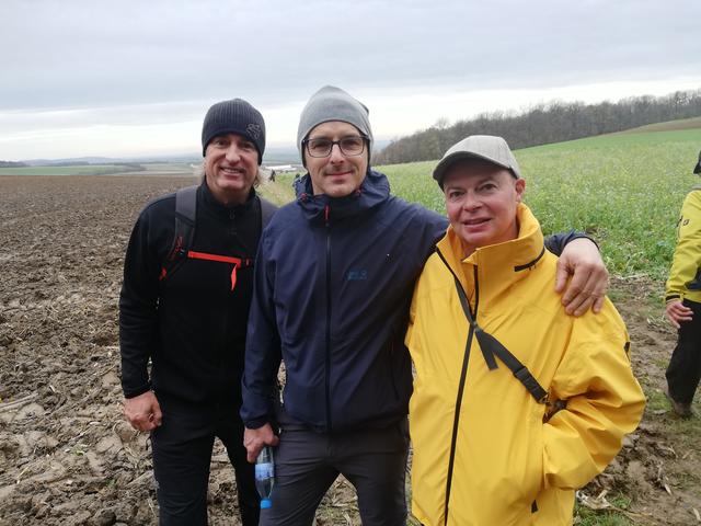 Glückliche Teilnehmer nach 17km
