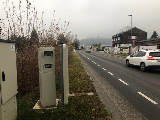 Die Leonfeldner Straße ist einer von fünf Radarstandorten im Gemeindegebiet von Freistadt.