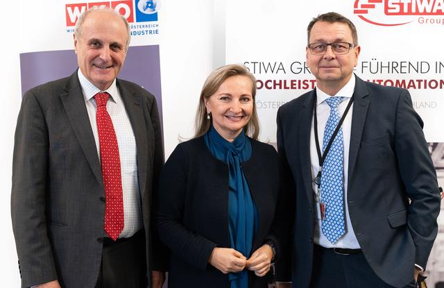 Spartenobmann Günter Rübig, Vizepräsidentin Ulrike Rabmer-Koller und Geschäftsführer Peter Sticht (v.l.).