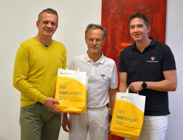SCL Martin Trattner (NÖGKK), Dr. Heribert Waitzer und Dr. David Kammerstätter
