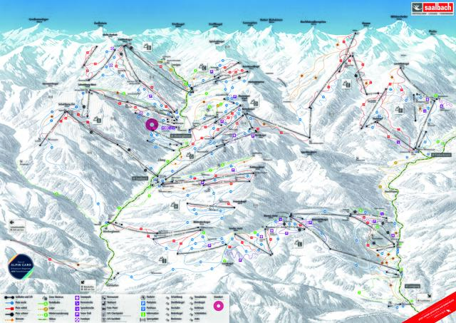 Mit einem "Verkehrskonzept" für die Piste setzt der Skicircus Saalbach Hinterglem Leogang Fieberbrunn ab dieser Saison internationale Maßstäbe. | Foto: Skicircus Saalbach Hinterglemm Leogang Fieberbrunn