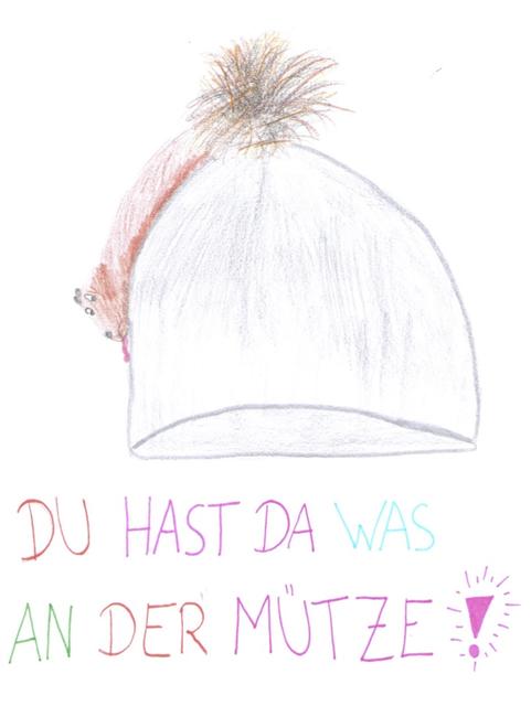 Diese Zeichnung einer Schülerin soll zum Nachdenken anregen.