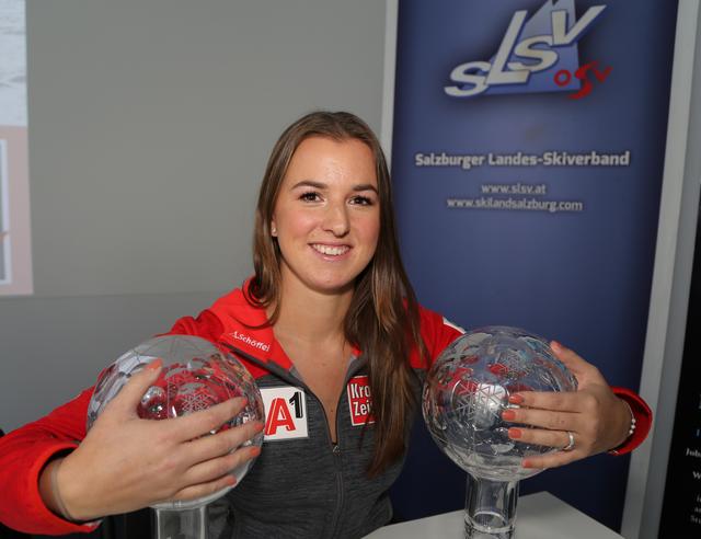 Jacqueline Gerlach aus Faistenau gewann heuer zum zweiten Mal den Gesamtweltcup im Grasski. Nach ihrer "besten Saison" beendete sie vor kurzem erst ihre Karriere.