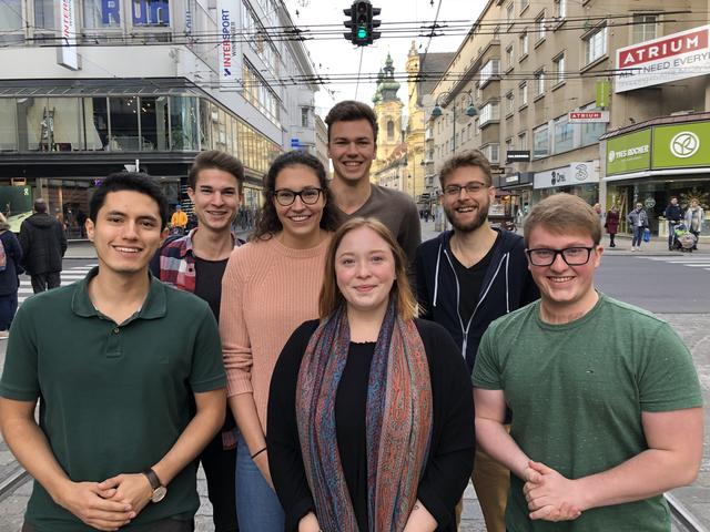 V. l.: Moritz Mairhofer, Stefan Burgstaller, Lisa Kramhöller, Robin Seyr, Sara Höller, Stefan Schobesberger und Tobias Krammer. (Nicht am Bild: Florian Gilly)