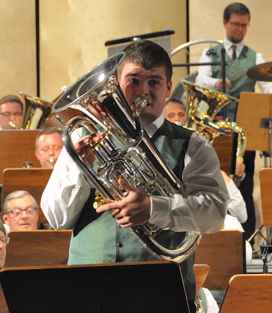 Jakob Reiter am Euphonium. | Foto: Bauernkapelle Pilsbach