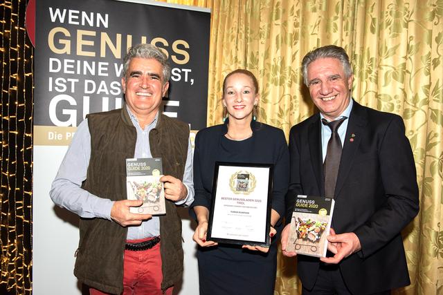 Freude bei Giuliano Tartufi, Elisabeth Sturm und Rudolf Plangger.
