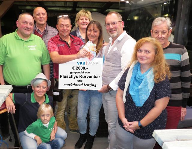 Andreas Enser, Birgit &amp; Julian Hofinger, Horst Mirnig, Gerhard Pürstinger, Hannelore Gebetsroither, Sabine Pürstinger, Norbert Winter (Impuls), Iris Hartenthaler und Gerhart Stranzinger (v.l.). | Foto: Impuls