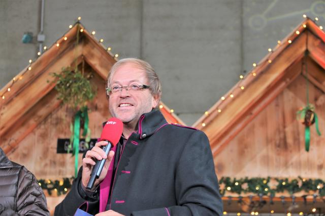 Moderator Erich Fuchs