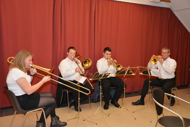 Das Bläserensemble der Musikschule Feldbach sorgte für einen stimmungsvollen Abend.