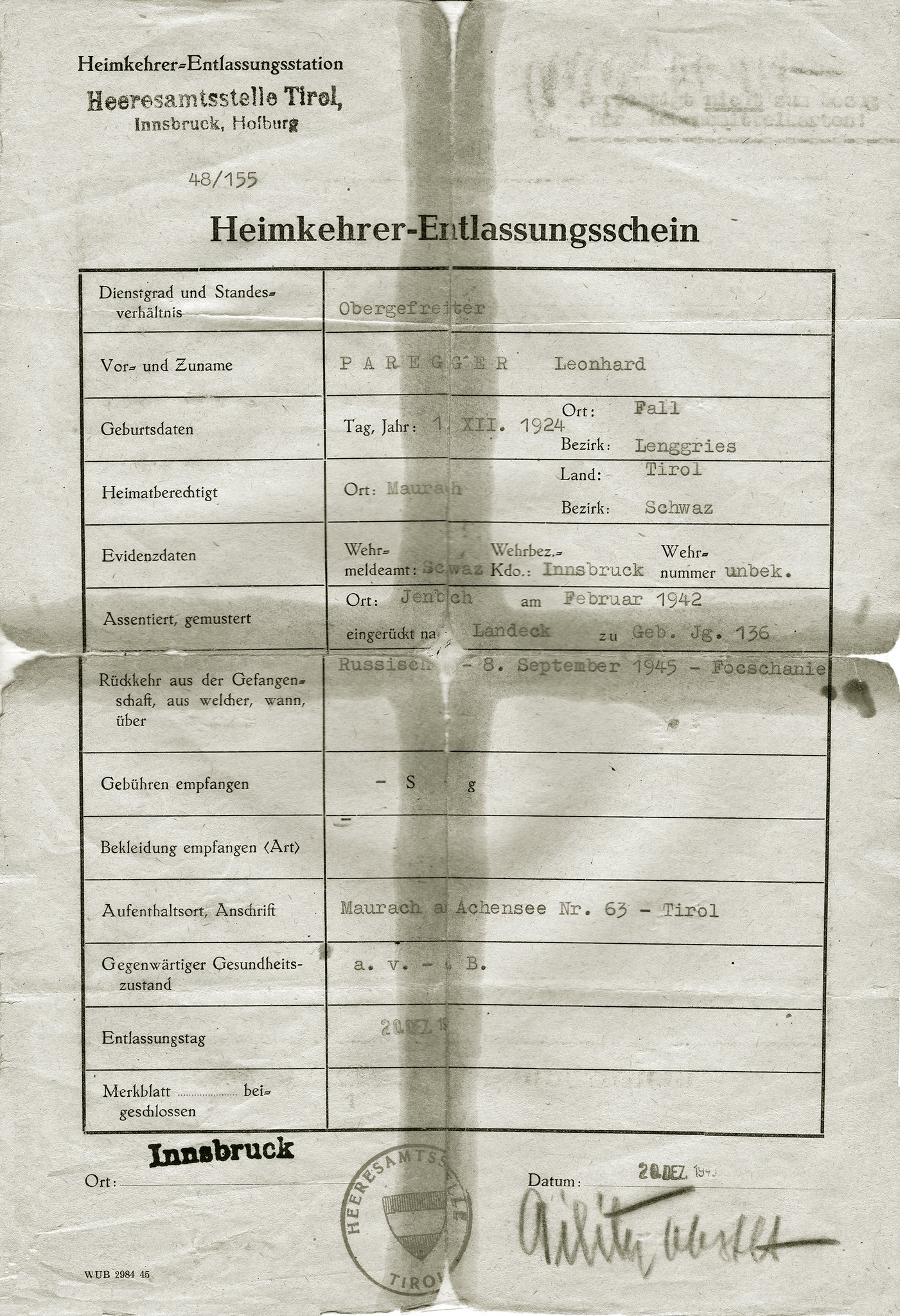 Erinnerungen An Den 2 Weltkrieg Von Leonhard Paregger Als Buch