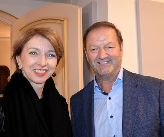 Politiker unter sich: Gaby Schaunig und Sepp Brandner