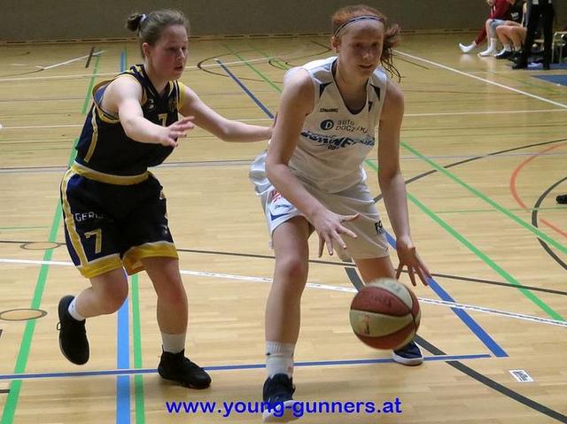 Erin Foxhall (r.) war gegen die Capricorns beste Werferin. | Foto: Young Gunners/Thomas Marschall