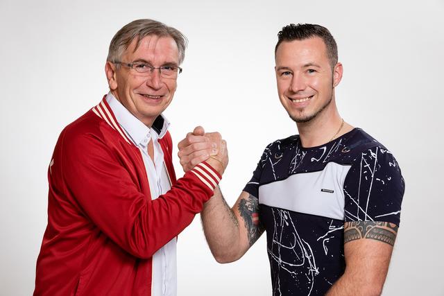 Bürgermeister Herbert Thumpser und Christopher Indra