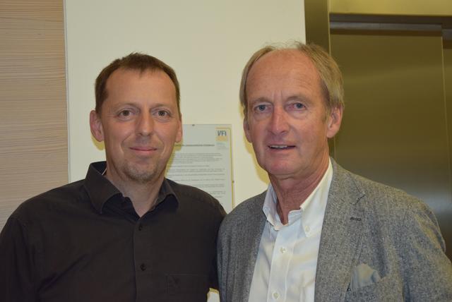 Kabarettist Ingo Vogl (l.) und Bürgermeister Herbert Brunsteiner.