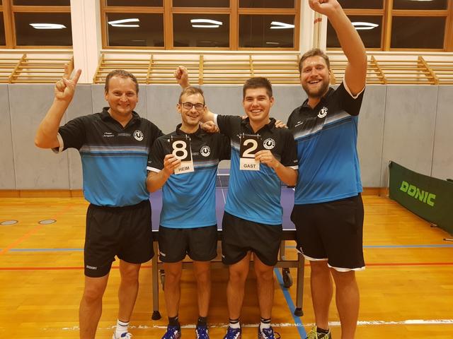 Josef Jungvirt, Florian Gebetsberger, Lukas Freynhofer und Maximilian Baumfried spielten einen starken Herbst (v. li.).