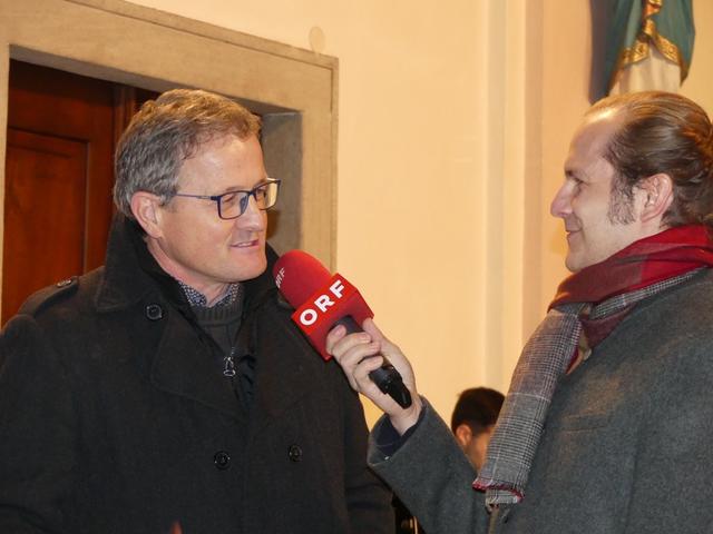 Bgm. Josef Waltl im Gespräch mit Marcus Weberhofer | Foto: Hannes Waltl