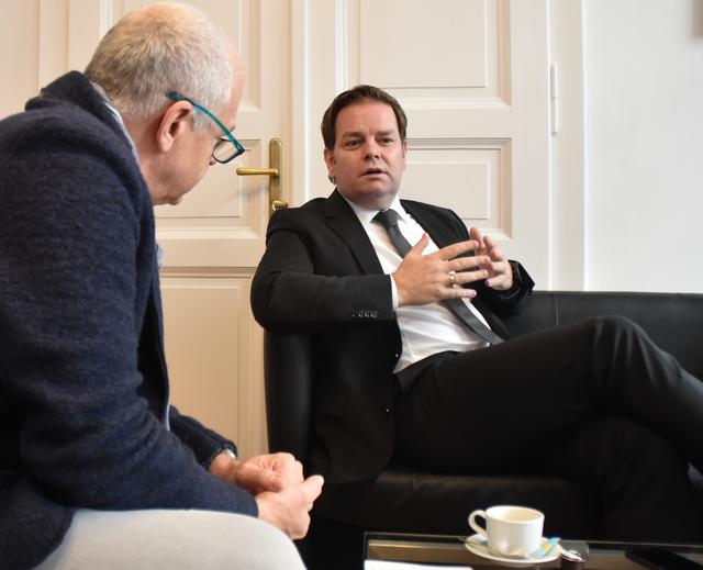 FPÖ-Chef Markus Abwerzger im Jahresschlussinterview mit Bezirksblätter-CR Sieghard Krabichler