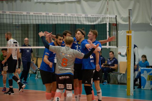 Die Jungs des UVC Ried nahmen vom Spiel einen Punkt mit.