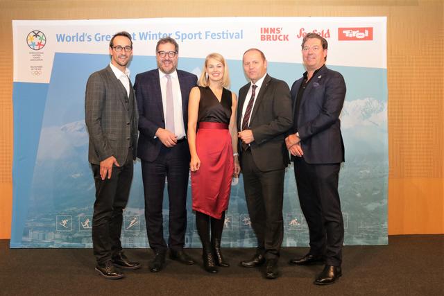 (v.l.n.r.) Georg Spazier,Franz Xaver Gruber, Elisabeth Mayr, Josef Geisler und Jens v. Holm