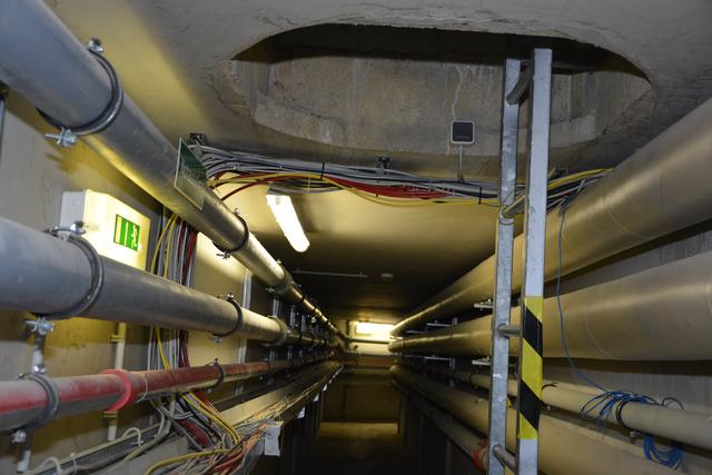 Das Tunnelsystem unter der Therme ist mit sechs Notausstiegen ausgestattet.