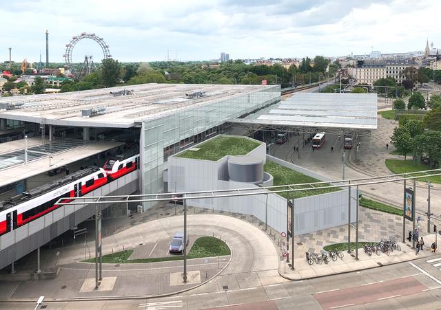 Der Zubau für die neue Polizeiinspektion am Praterstern soll bis Ende 2020 fertiggestellt werden. | Foto: ÖBB