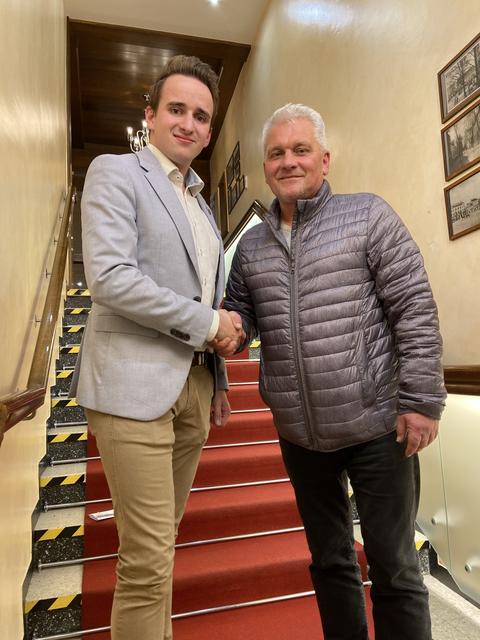 Michael Sommer und Nationalrat Christian Lausch.