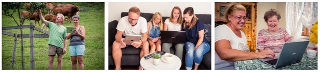 Ultraschnelles Internet für die Bevölkerung: Egal, ob Jung oder Alt – vom Glasfaserausbau profitieren alle Randegger.