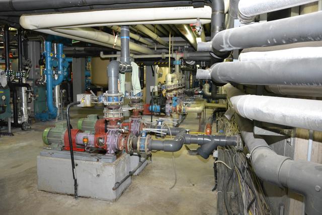 "Von unten": das Herz der Therme Loipersdorf ist die "Haupttechnik".