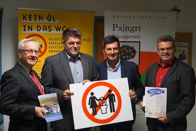 Vlnr: Dipl.-Ing. Spatzierer, Obmann Lotter, LR Illedits, Bgm. Fischer