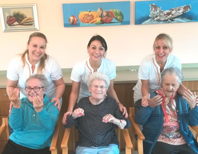 Die Bewohnerinnen des Franziskusheim der Caritas freuten sich sehr über den Besuch.