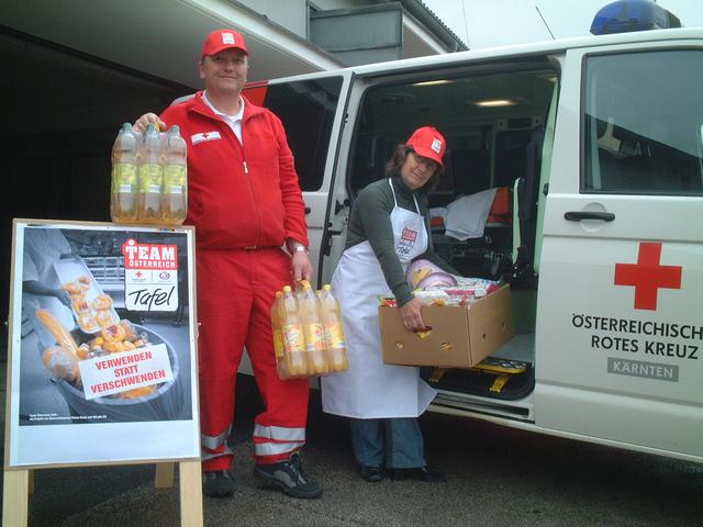 Zu viele Lebensmittel werden weggeworfen, obwohl sie noch gut sind. Das nutzt die Team Österreich Tafel. | Foto: Rotes Kreuz