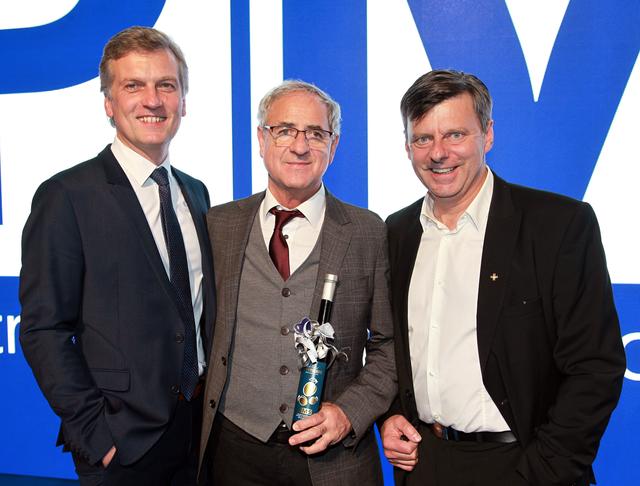 Franz Grünwald, Bürgermeister Hans-Peter Schlagholz und Alfred Krobath (von links)