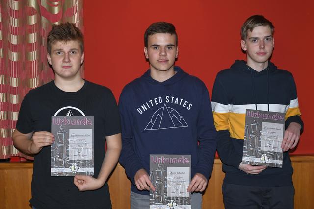 U16 Schnellschach Rang 3 Kruckenhauser Arthur (Tirol) / Rang 1 Bauer Sebastian / Rang 2 Schernthaner David (Stmk)  | Foto: ÖSB / Erich Gigerl