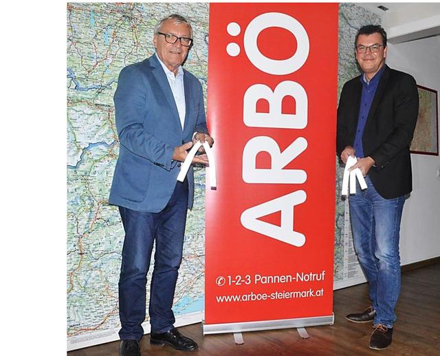Reg. Rat Klaus Eichberger, Präsident des ARBÖ Steiermark, und Landesgeschäftsstellenleiter Wolfgang Stangl
