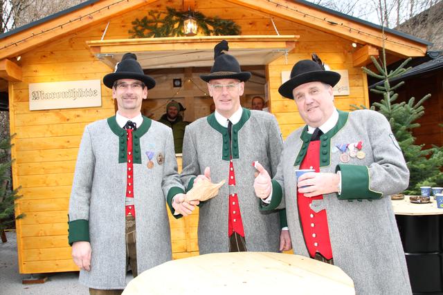 Weihnachtsschützen: Gerald Steiner, Manfred Wallner, Manfred Jenni.