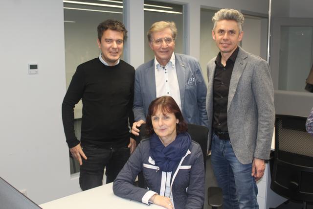 Bei der Eröffnung: Jörg Kahlbacher, Franz Skazel, Oliver Königshofer und Ursula Haghofer.