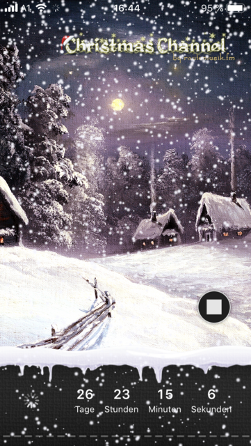 Unser App Tipp der Woche: Christmas Channel ist ein Weihnachtsradio. Die Musik stimmt perfekt auf Weihnachten mit Musik aus den unterschiedlichsten Richtungen ein.  | Foto: Screenshot