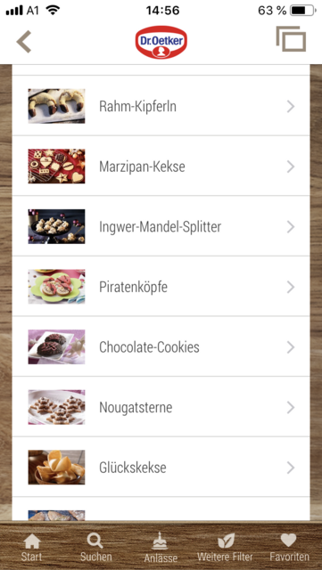 Unser App-Tipp der Woche: Dr. Oetker Rezeptideen ist eine App mit einer großen Auswahl an Backrezepten. | Foto: Screenshot