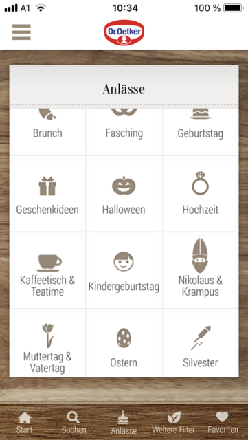 Unser App-Tipp der Woche: Dr. Oetker Rezeptideen ist eine App mit einer großen Auswahl an Backrezepten. | Foto: Screenshot