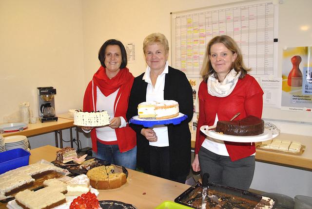 Das Kuchenteam: Petra Edner, Kathi Steindl und Johanna Misslinger.