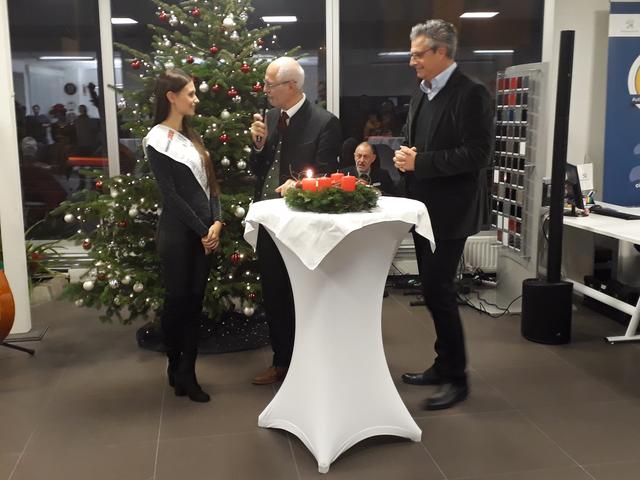 Feierten: Klaus Edelsbrunner (Mitte), Dorian Steidl (r.)