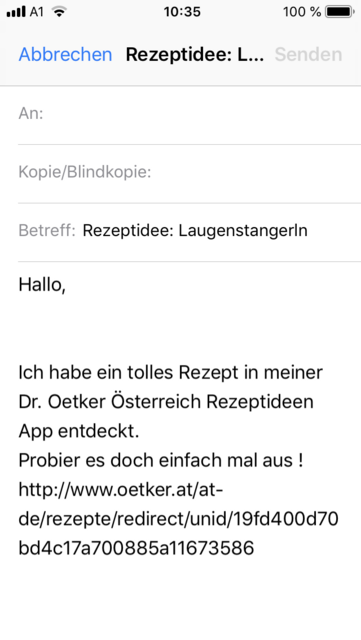 Unser App-Tipp der Woche: Dr. Oetker Rezeptideen ist eine App mit einer großen Auswahl an Backrezepten. | Foto: Screenshot