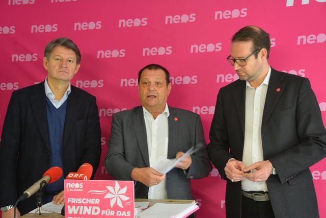 Berichten von "Schikanen" beim Sammeln von Unterstützungserklärungen: Helmut Brandstätter, Eduard Posch und Nick Donig