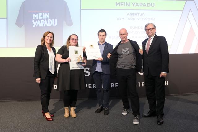 Die St. Johanner nahmen den Werbepreis in Empfang. | Foto: WKÖ