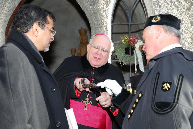 Feierlichkeit bei der Barbarakapelle in Leoben-Seegraben mit dem Apostolischen Nuntius Pedro López Quintana.