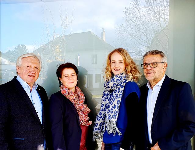 Bgm. Herbert Osterbauer, Marion Baumgartner, Barbara Willesberger und Reinhard Glöckel.